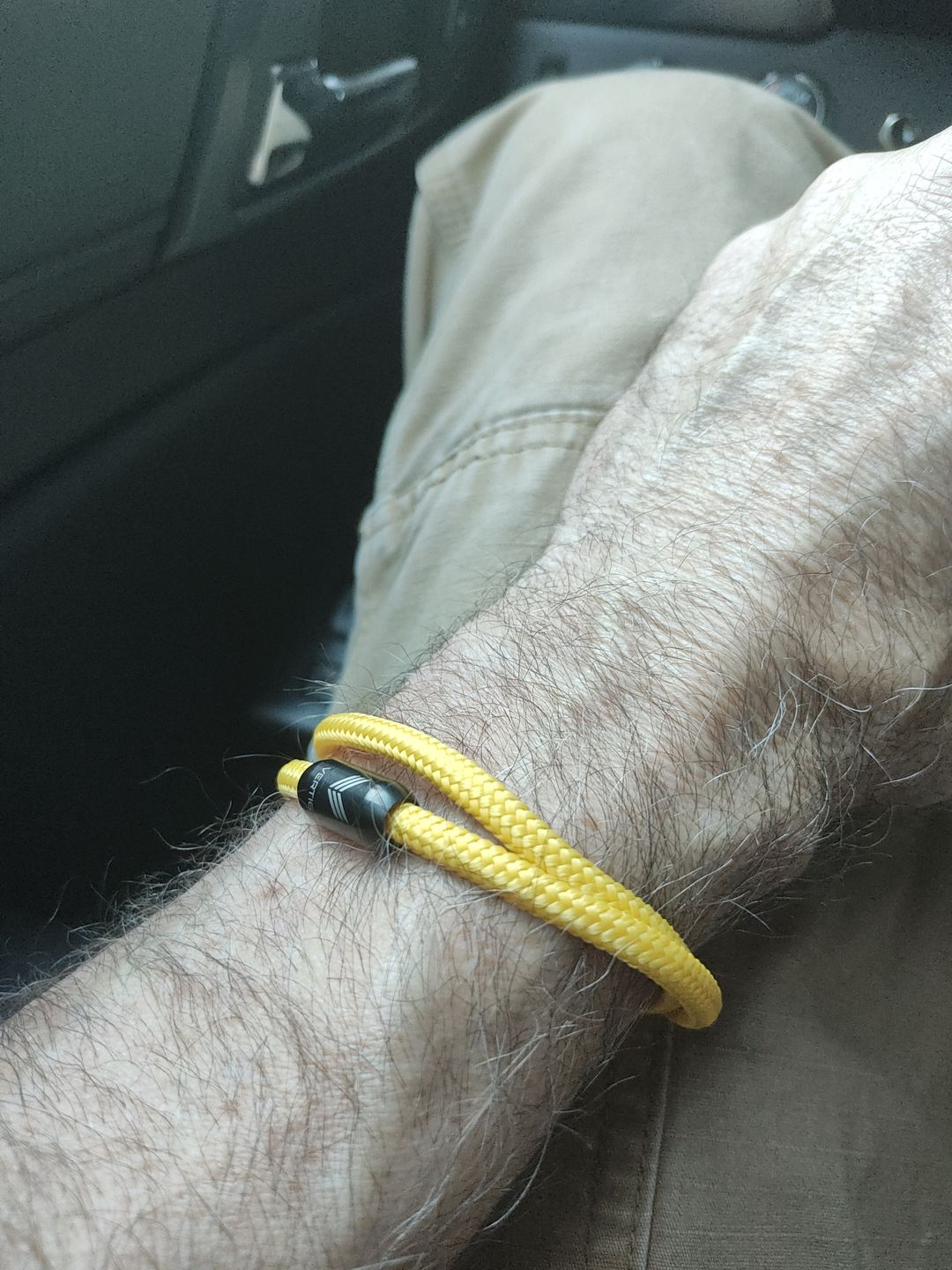 Customer photo review of Vertig Magnetic Paracord Bracelet Yellow