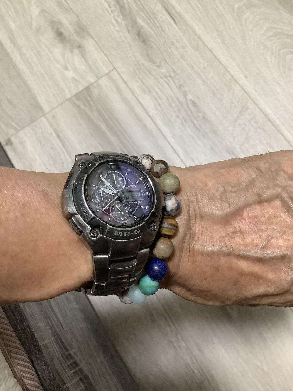 Customer photo review of 「8つの惑星」 マット天然石ブレスレット