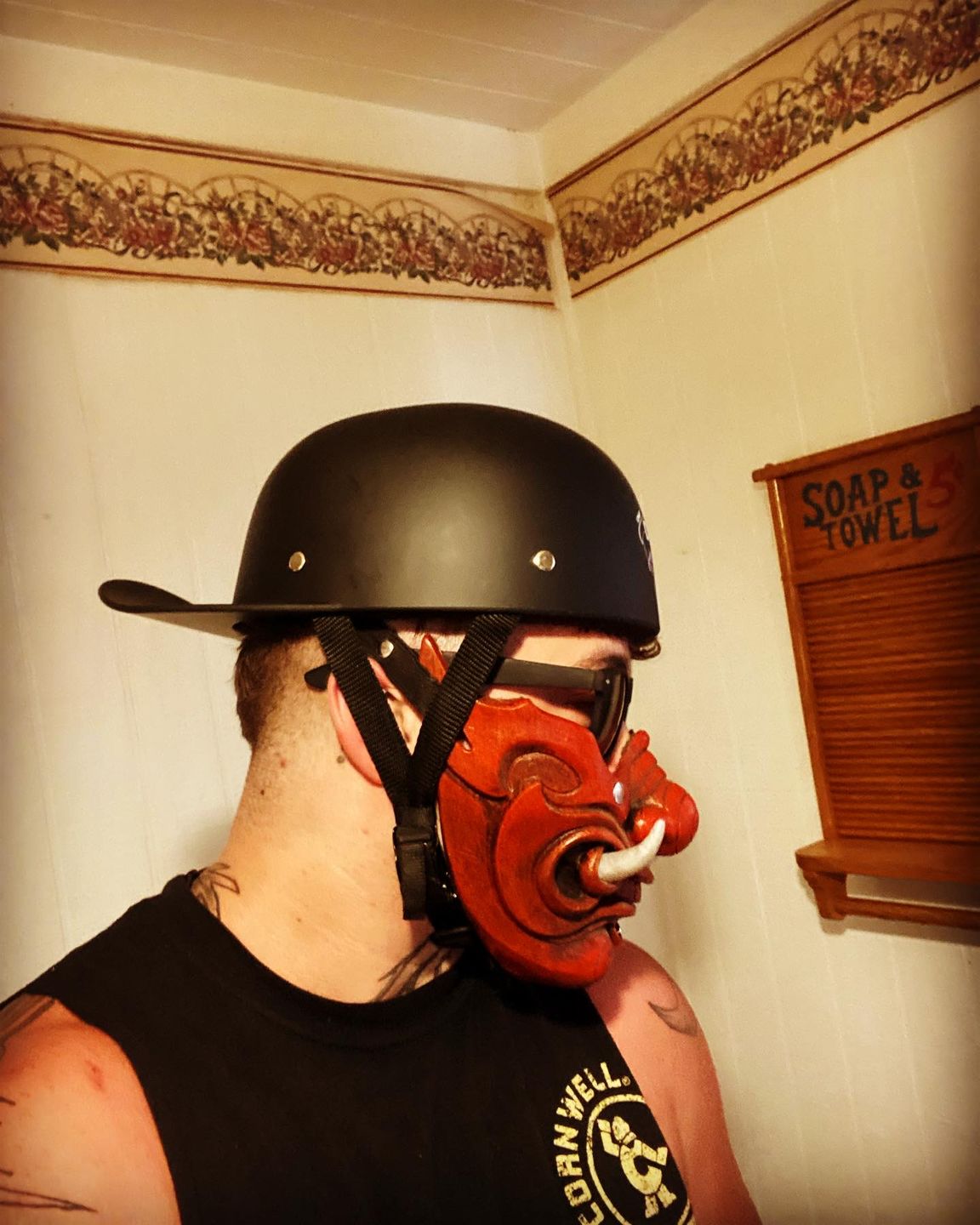 Customer photo review of Baseball Cap STYLE  DOT Motorcycle Helmet