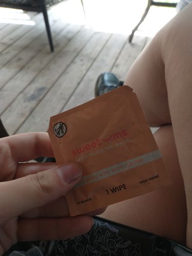 Customer photo review of The only intimate wipes on the market with flavor