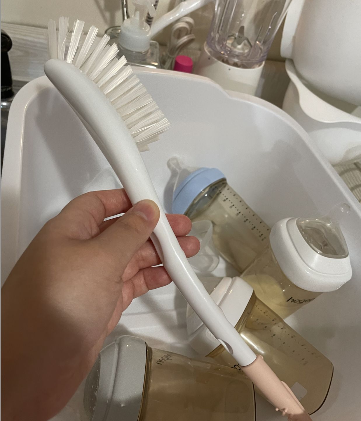 Customer photo review of Hegen Bottle Brush & Nipple Cleaner