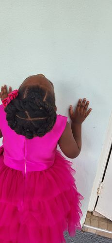 Customer photo review of Baby Girl Pageant cupcake dress bow-knot princess dress