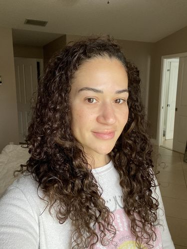 Customer photo review of Curly Dark Brown 110G