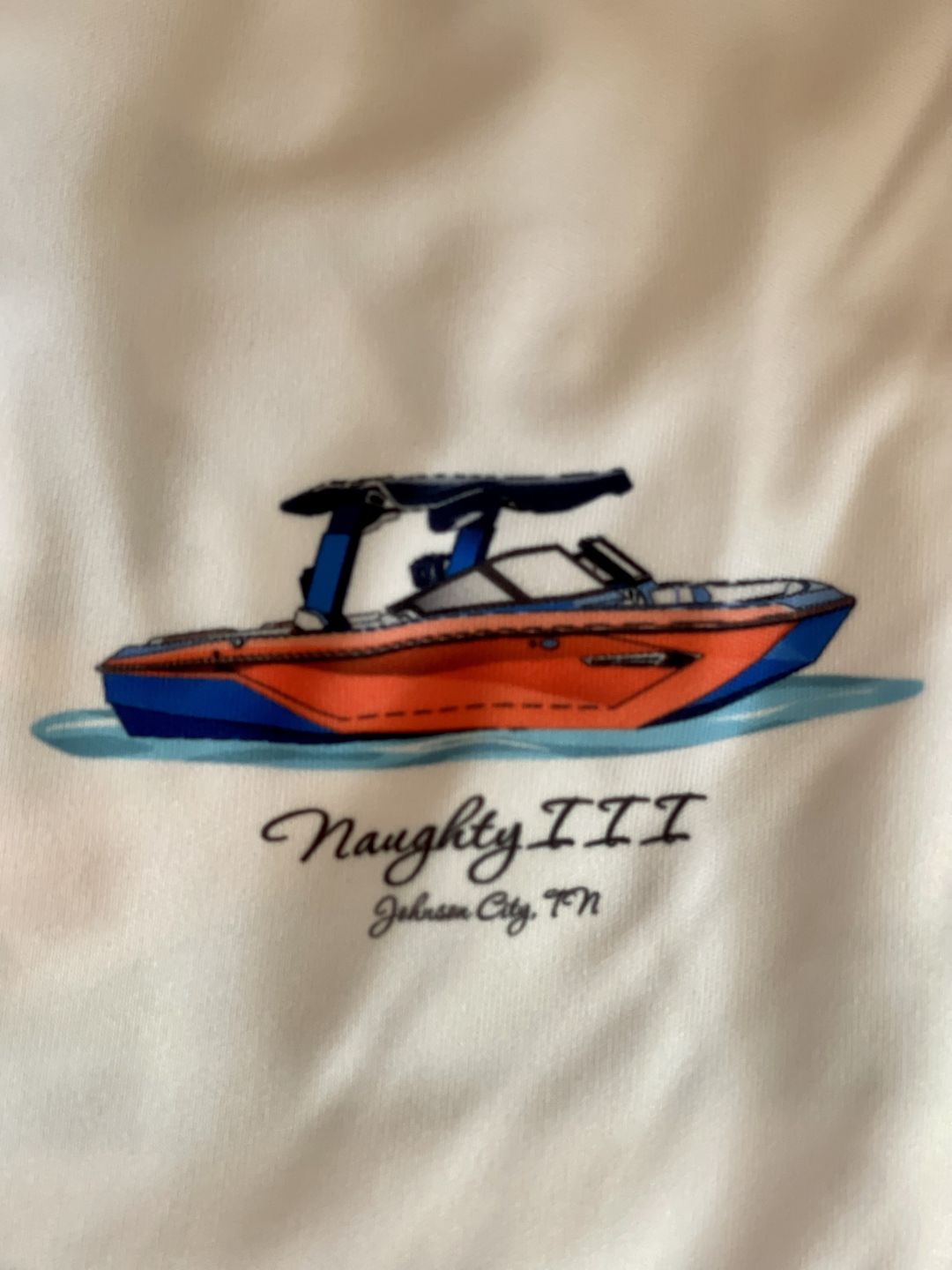 Customer photo review of Custom Lightweight Performance Boat Flags