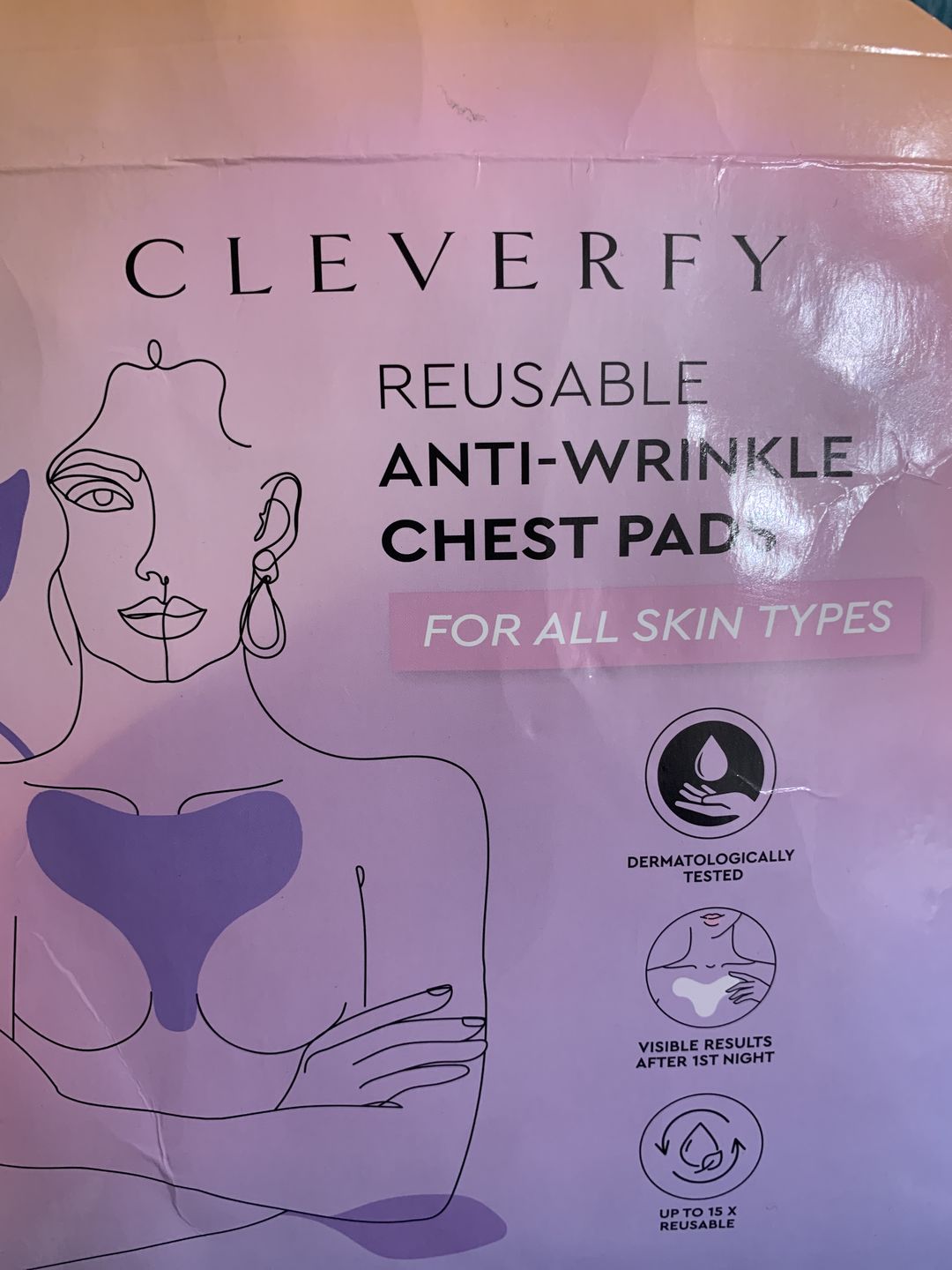 Customer photo review of Anti-Wrinkle Silicone Chest Pads | 3 Pack T-shape