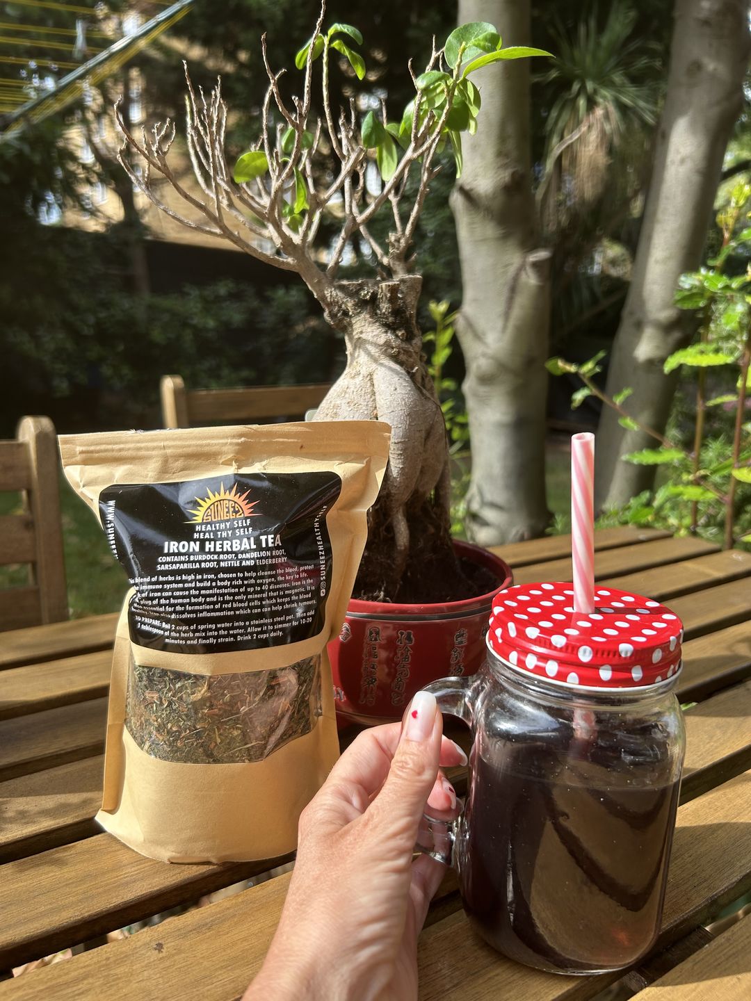 Customer photo review of Iron Fluorine Herbal Tea
