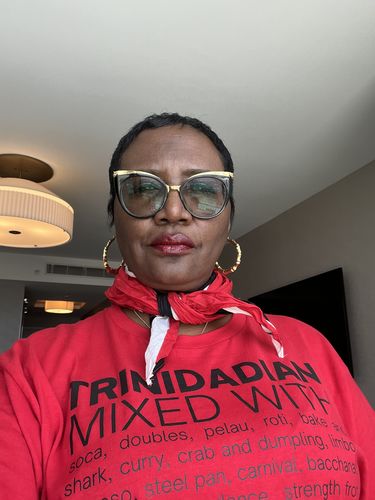 Customer photo review of Trinidadian Mixed With "Soca & Doubles" T-Shirt