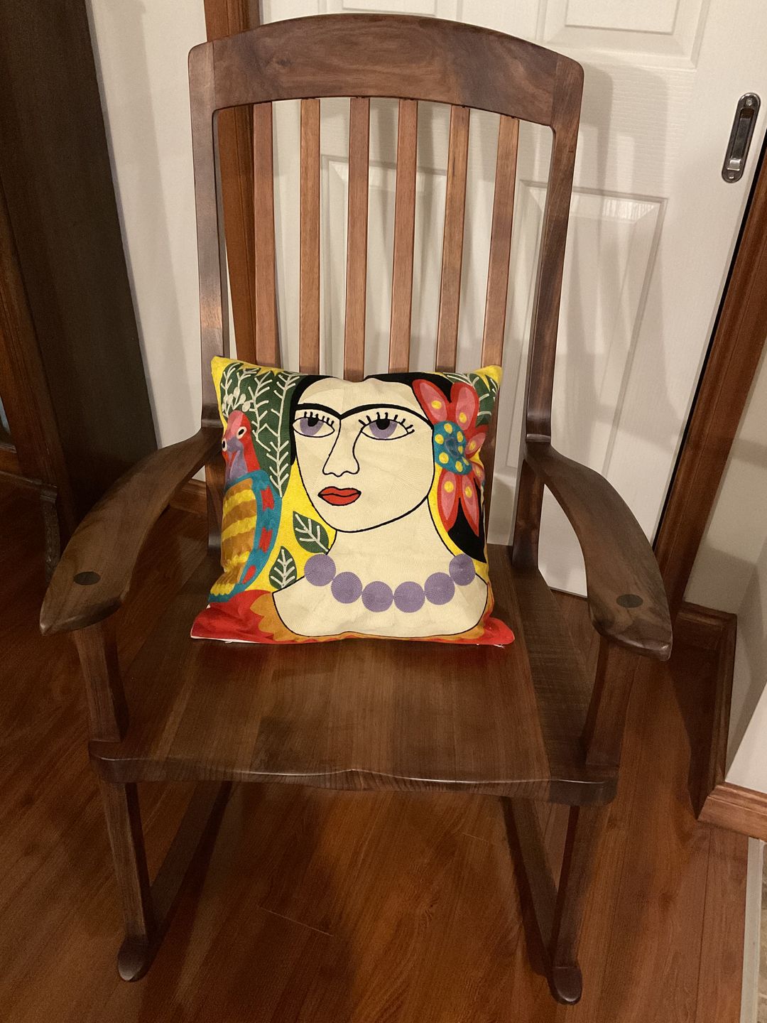 Customer photo review of Frida Kahlo Embroidery pillow Cases