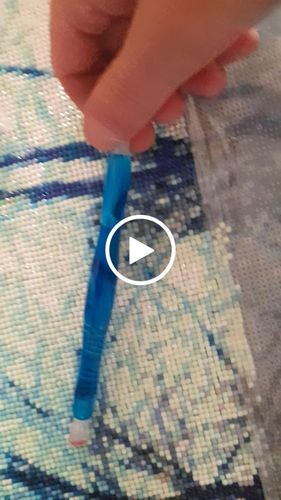 Customer video review of Diamond Painting Premium Stift Dunkelblau 5 Varianten