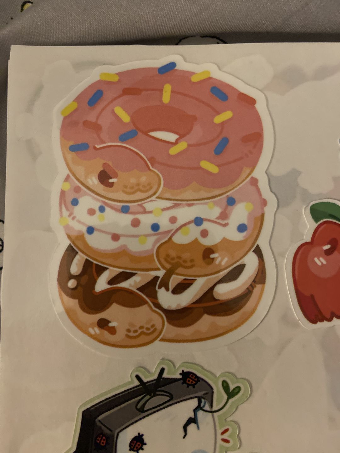 Customer photo review of Sweet Snake Snack Sticker Set
