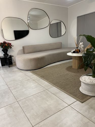 Customer photo review of Como Mirror in Antique Brass