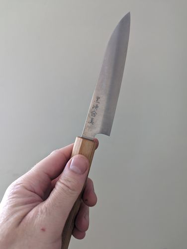 Customer photo review of Makoto Kurosaki SG2 Petty 135mm (5.3")