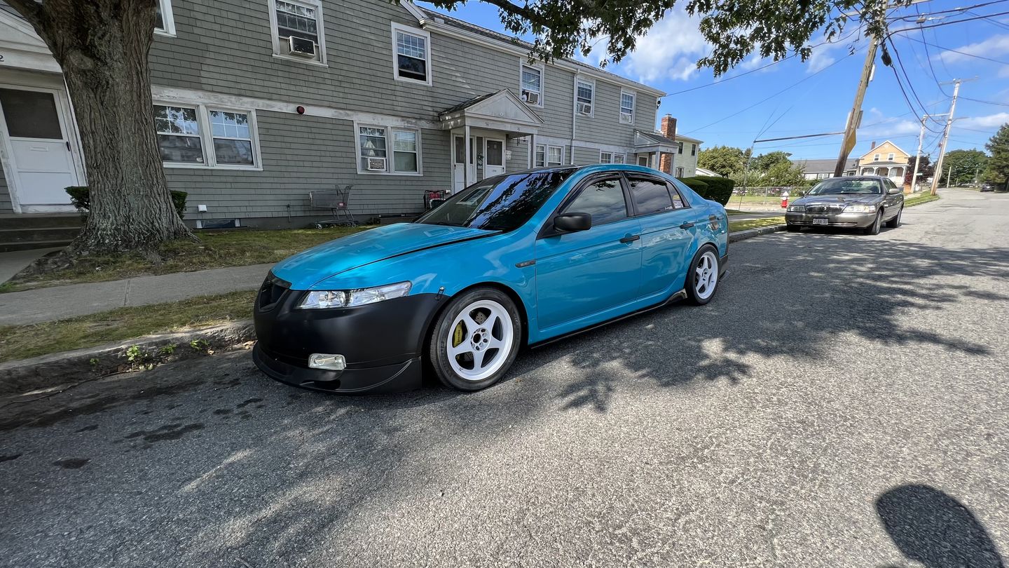 Customer photo review of High Glossy Miami Blue Vinyl Wrap
