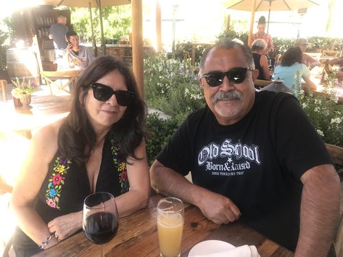 Customer photo review of Premium Old School Born And Raised Vintage Crew -Tee