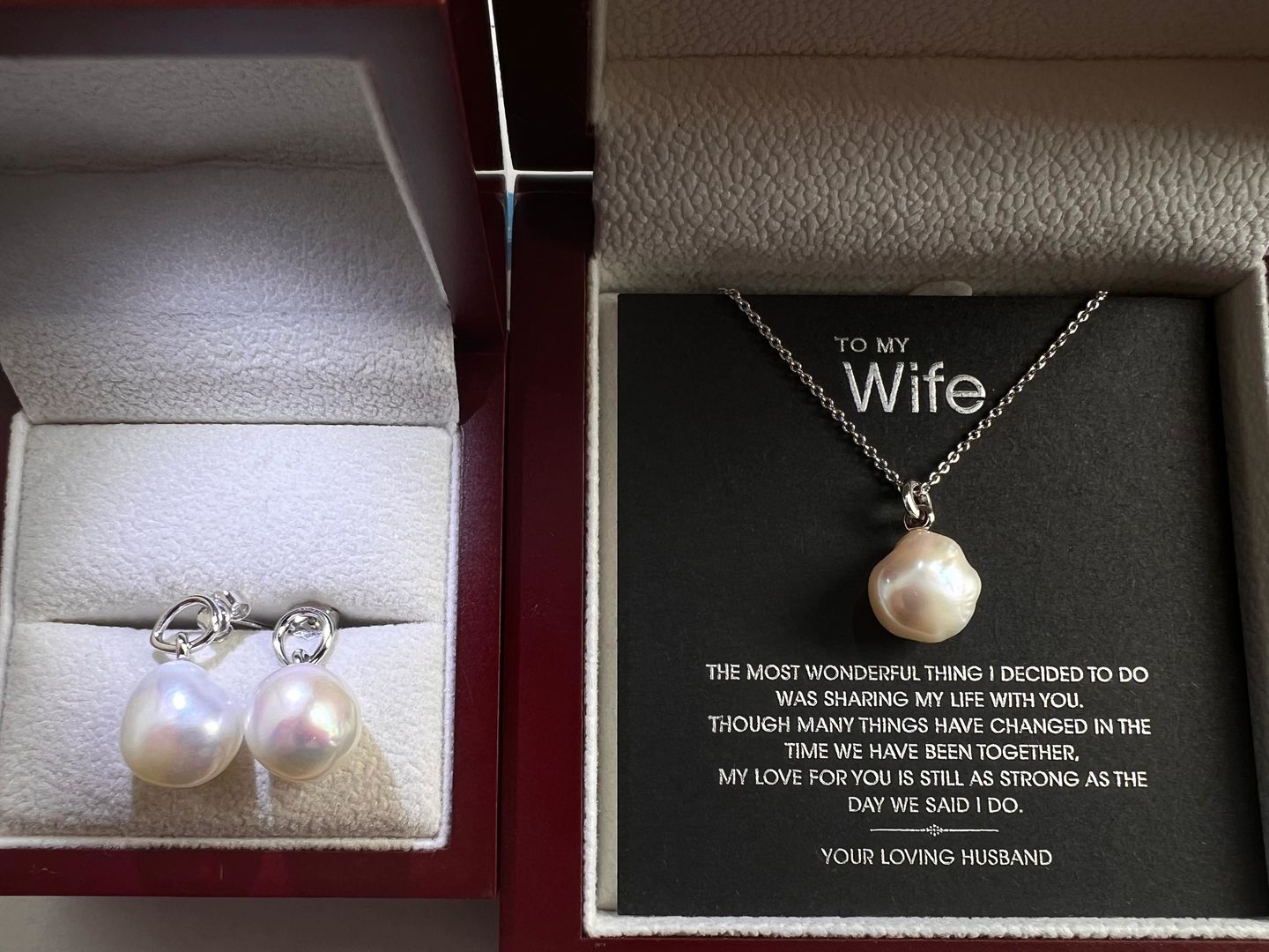 Customer photo review of Wonderful Wife - Freshwater Baroque Pearl Pendant