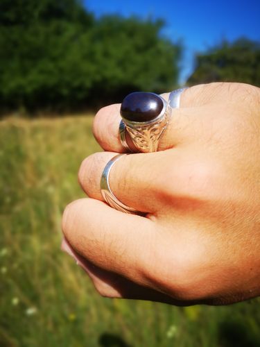 Customer photo review of Cleansing Hematite Rings With Multiple Empowerment 15 Only