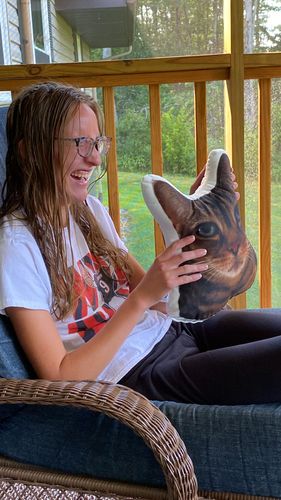 Customer photo review of Create A Custom Dog Pillow