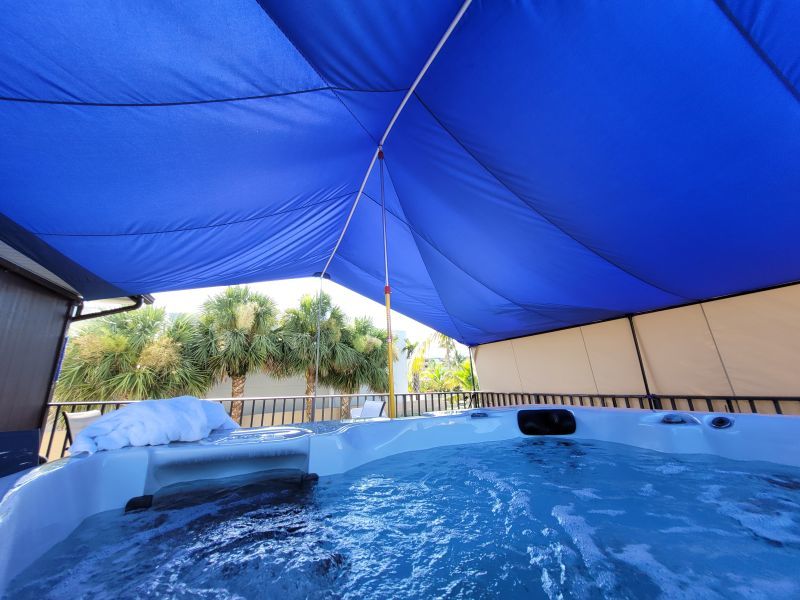 Customer photo review of Outdoor Waterproof Sun Shade Sail Rectangle UV Block for Patio and Garden, Backyard Lawn