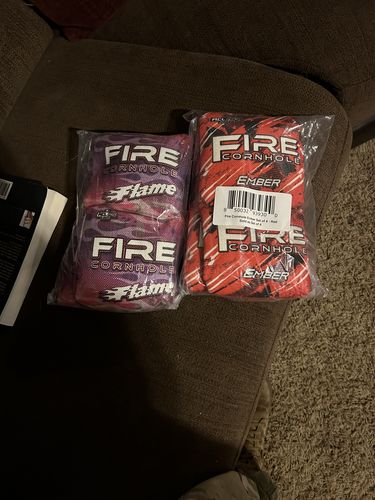 Customer photo review of 2023 Fire Flame Cornhole Bags - Set of 4