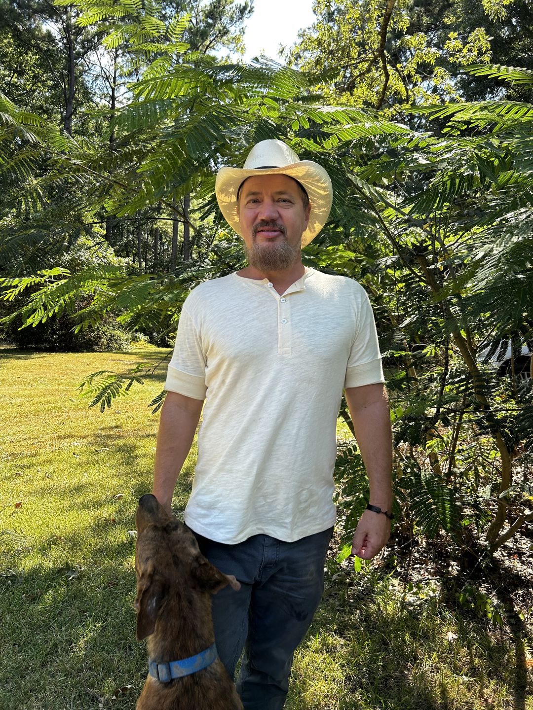 Customer photo review of 1890s Slub Cotton Henley T-Shirt