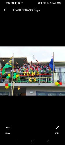 Customer photo review of Vanuatu And New Zealand Polo Shirt Together - Paua Shell LT8