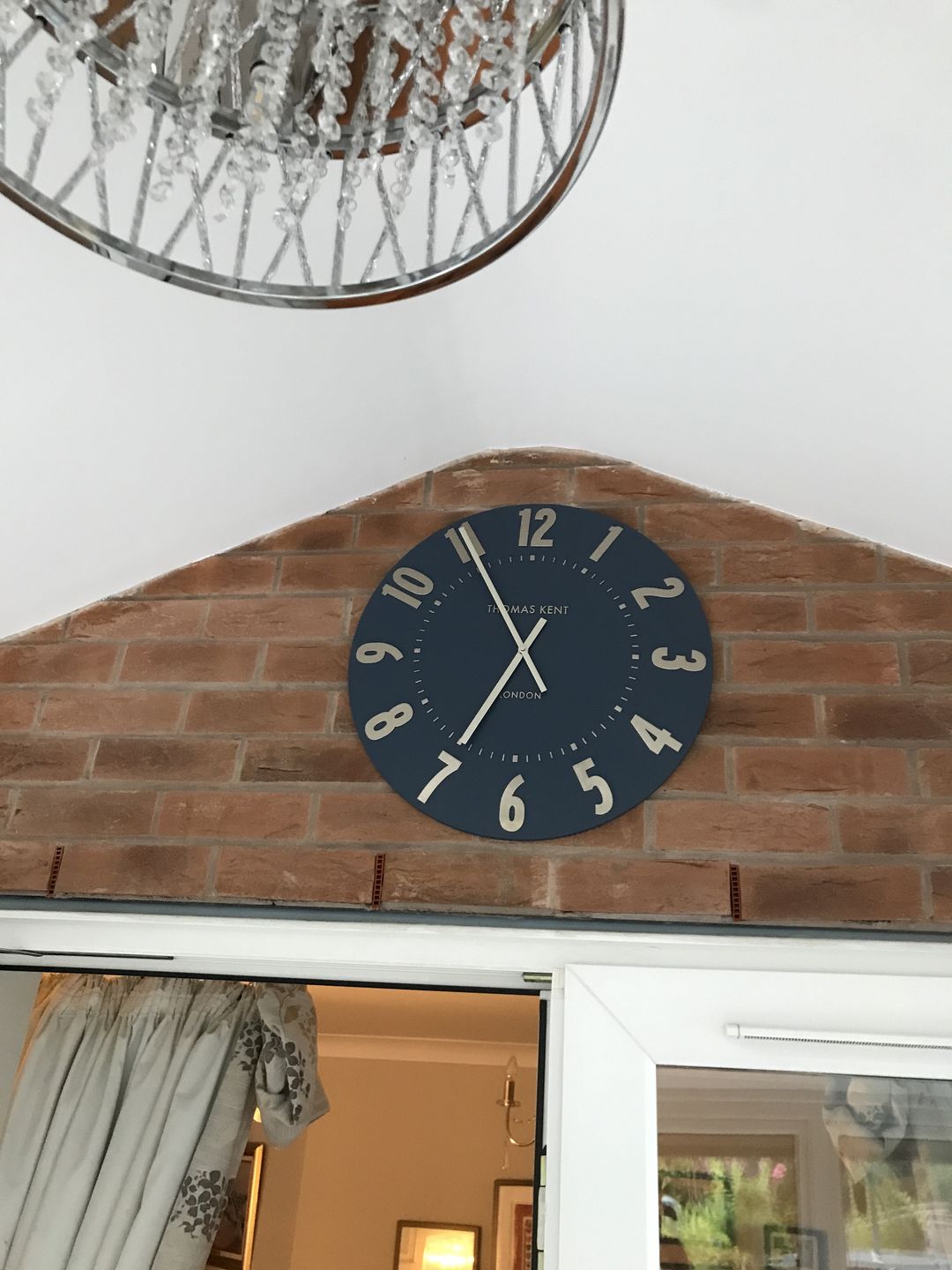 Customer photo review of Thomas Kent London. Mulberry Wall Clock 20" (51cm) Midnight Blue