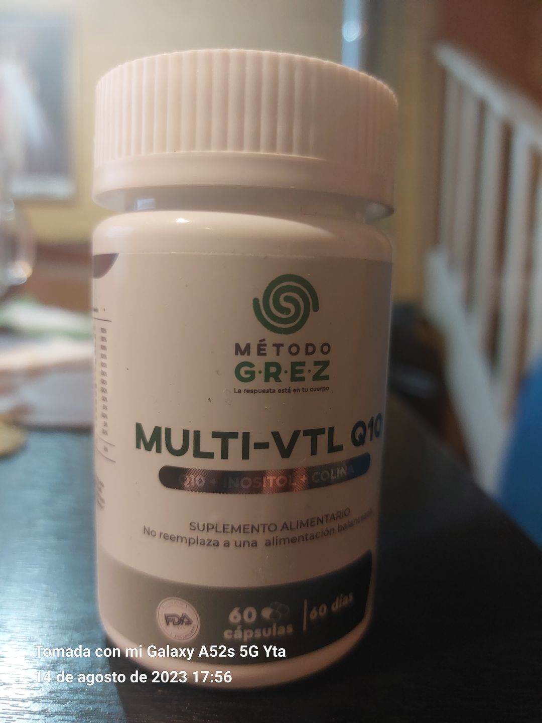 Customer photo review of MULTI-VITAL Q10 - Vitaminas + Q10 + Inositol + Colina - 30 cápsulas