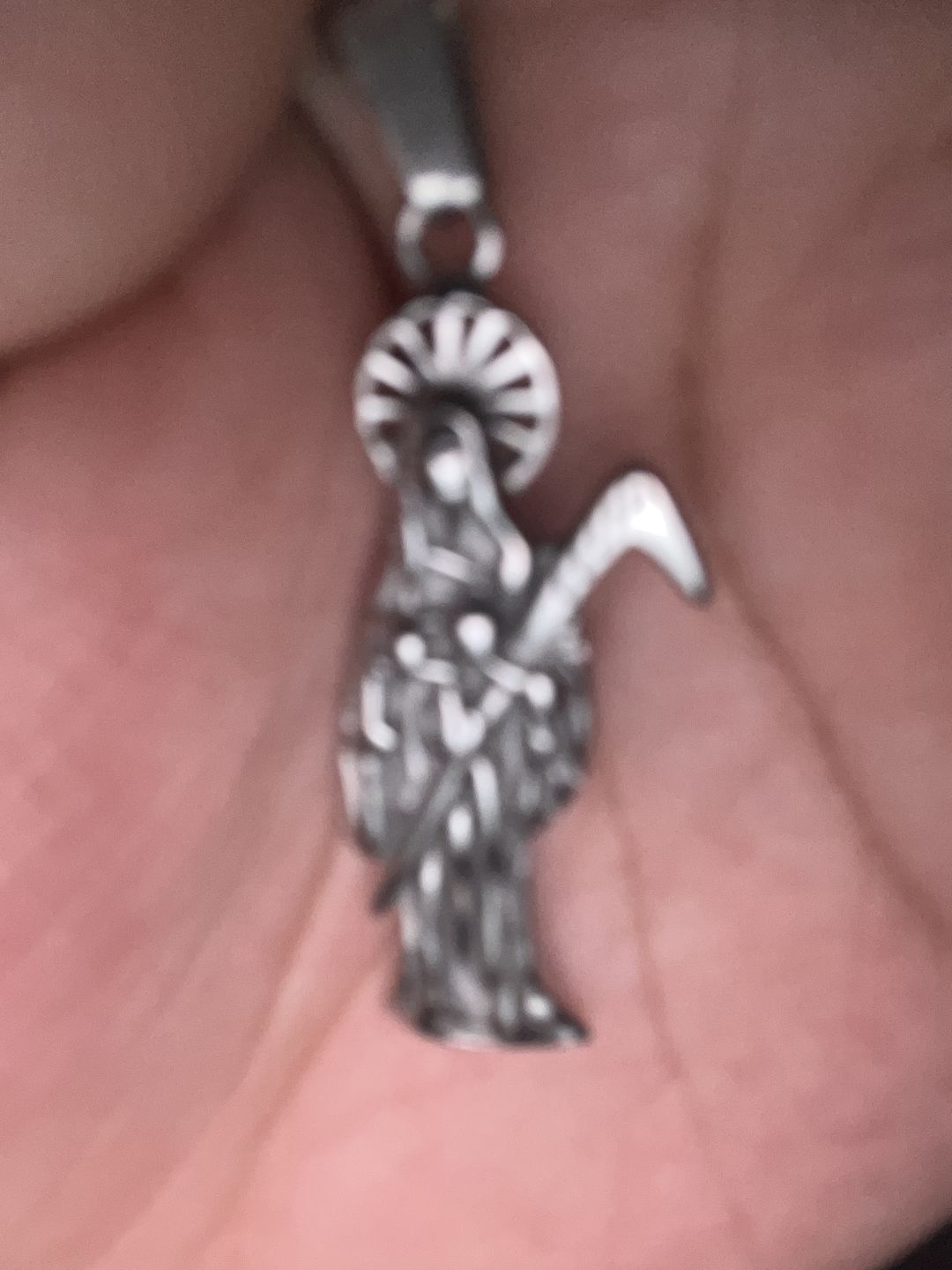 Customer photo review of SANTA MUERTE PENDANT