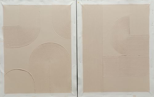 Customer photo review of Beige Minimalist Abstract Painting #ABAV263