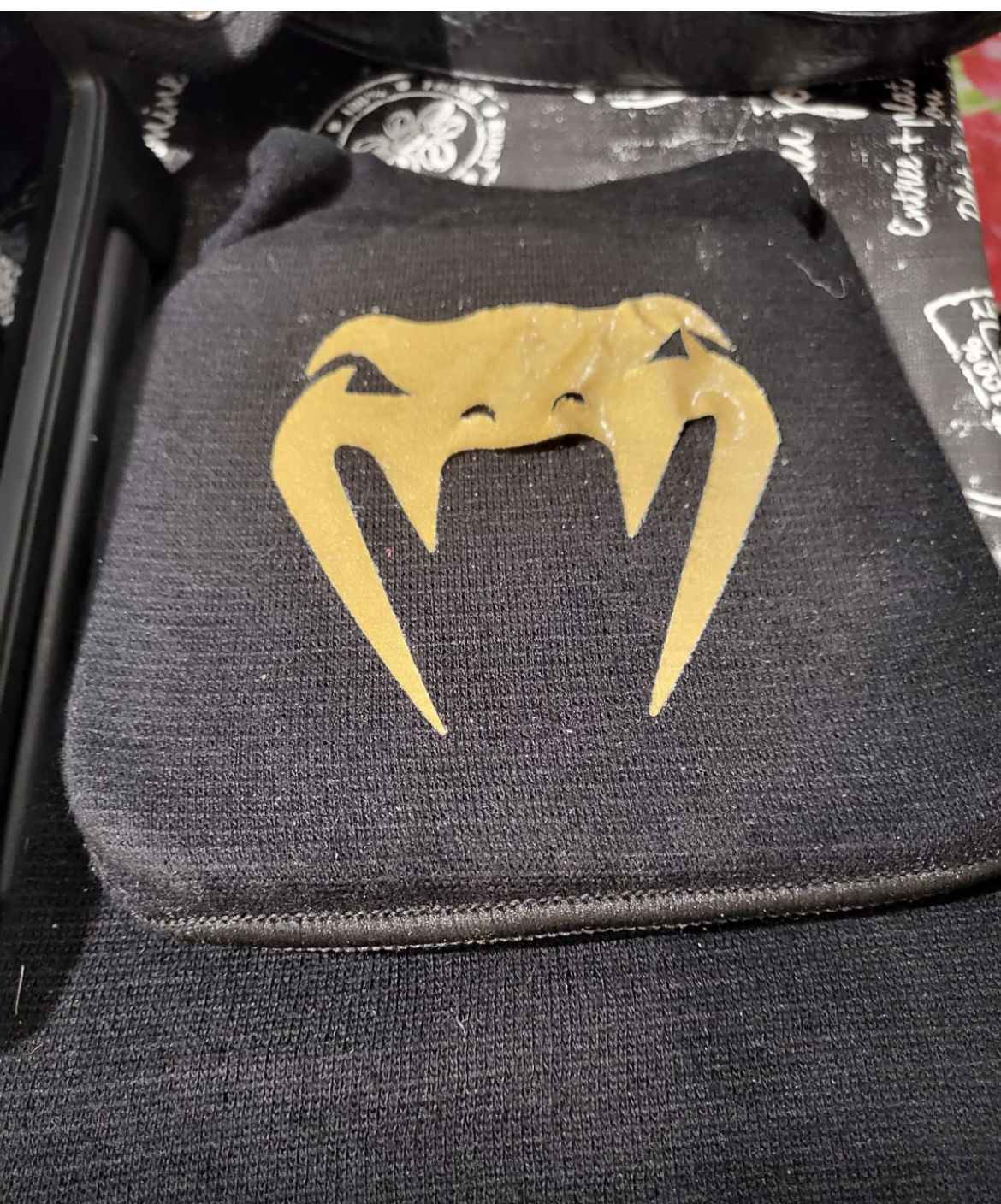 Customer photo review of Venum Scheenbeschermers Kickboks Kontact - Zwart/Goud