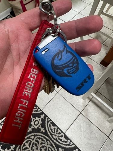 Customer photo review of Scat Pack Badge Key Fob Shell