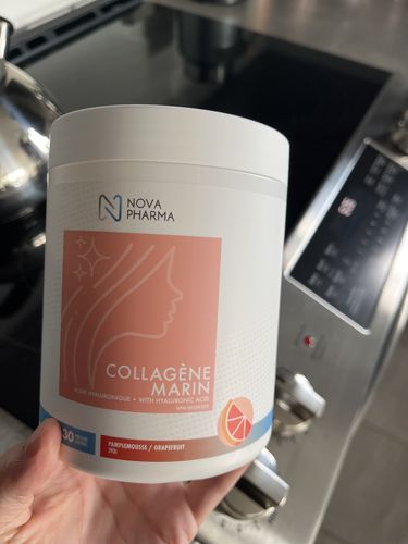 Customer photo review of Nova Pharma - Collagène Marin + Acide Hyaluronique 390g