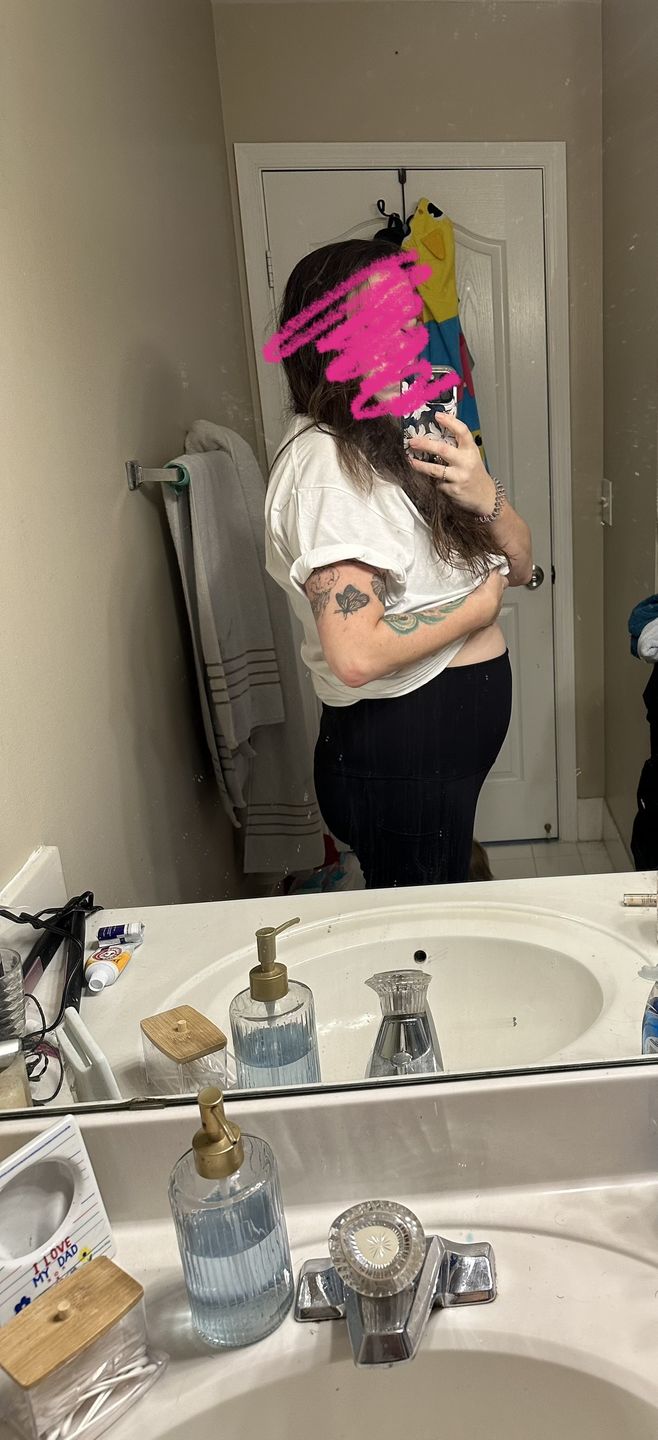 Customer photo review of Sima Pregnancy & Postpartum Leggings