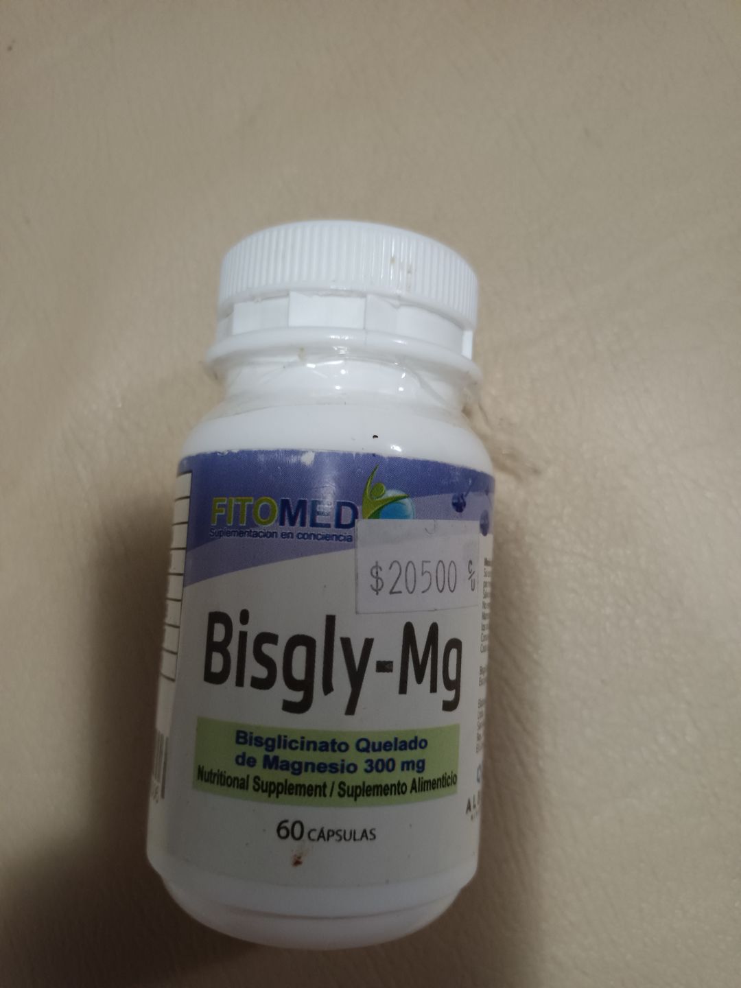 Customer photo review of Bisgly Mg 300 mg-60 cáps
