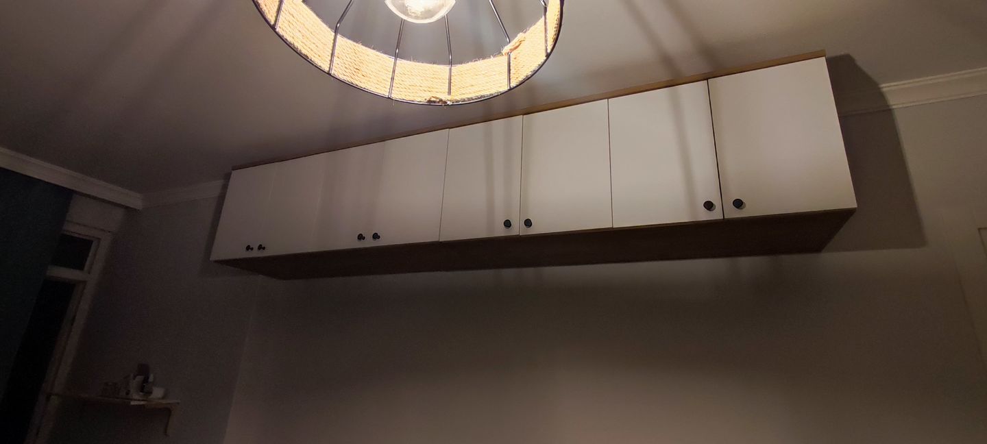 Customer photo review of Rani BA120 Gardırop Üst Modülü Çok Amaçlı Dolap Sepet Ceviz - Beyaz