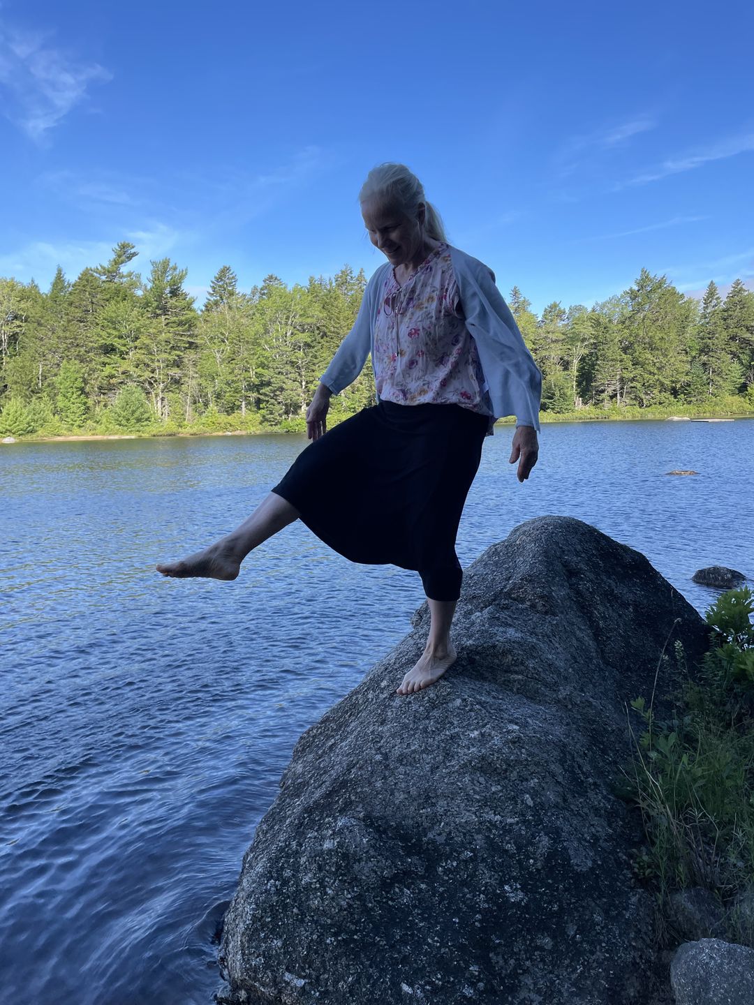 Customer photo review of Bamboo Yoga Skirt
