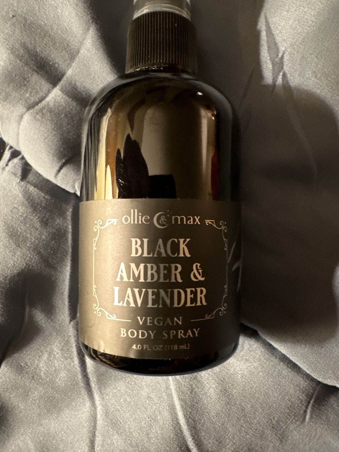 Customer photo review of Black Amber and Lavender Body Spray