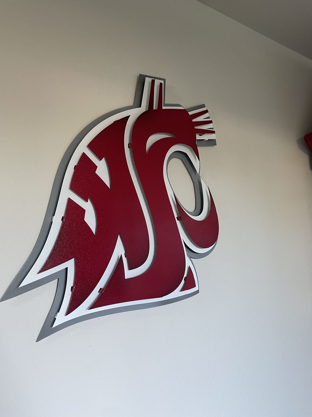 Customer photo review of Washington State Cougars 3D Vintage Metal Wall Art 22" x 21"