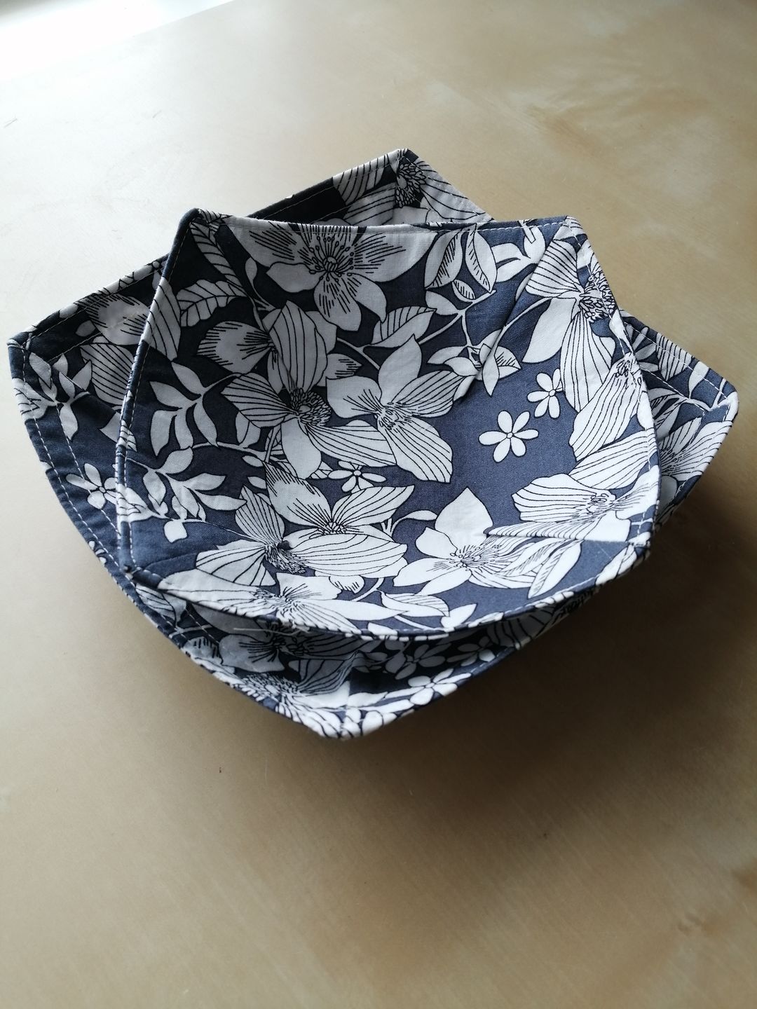 Customer photo review of Large Sketched Flowers Cotton Poplin Fabric
