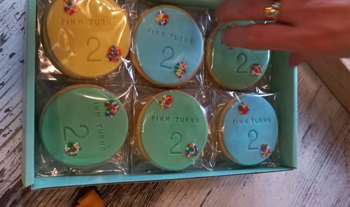 Customer photo review of Name Turns... Cookie Box