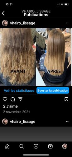 Customer photo review of LISSAGE BRILLANCE RAISIN