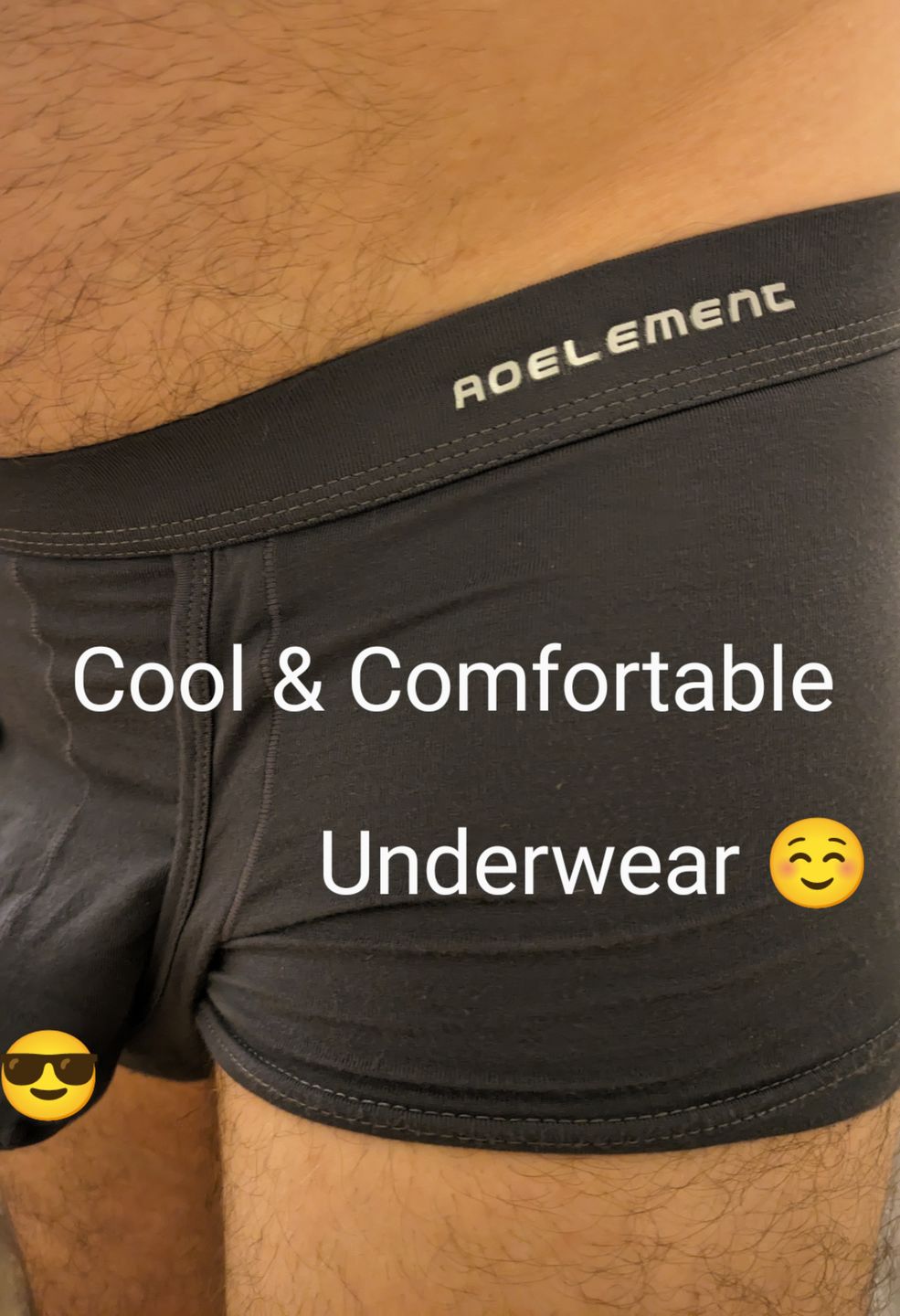 Customer photo review of 3 Pack Men's Dual Pouch Underwear Separate Pouch Modal Trunks