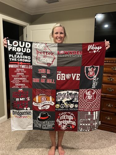 T-shirt quilt featuring vikings by Sheri from GA