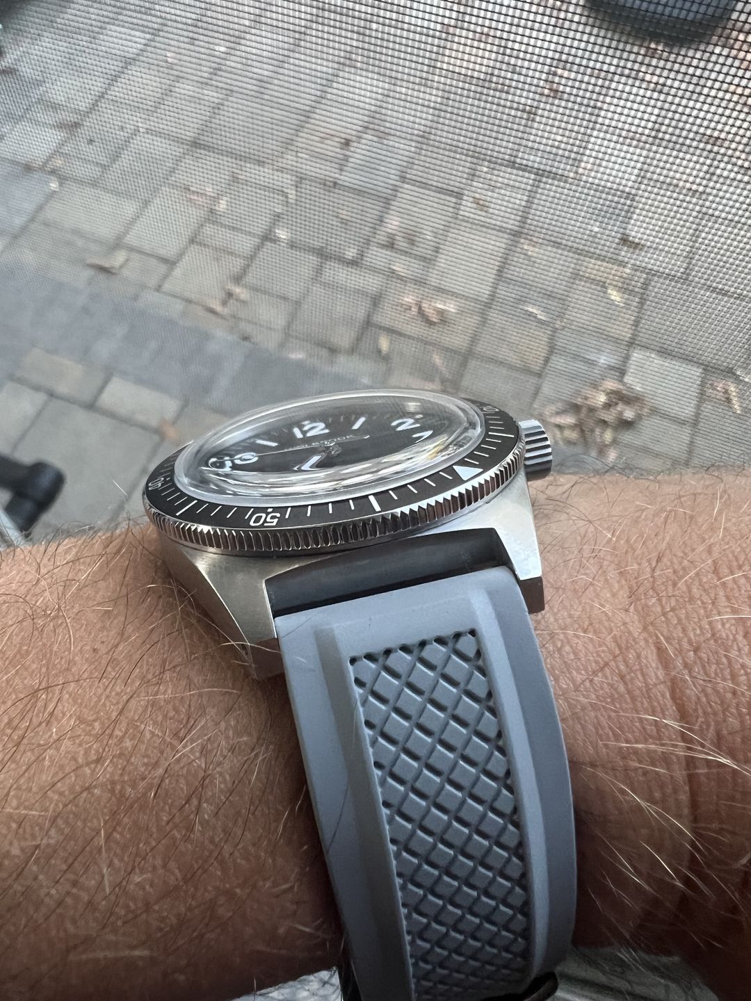 Customer photo review of Crosshatch Rubber - Gray