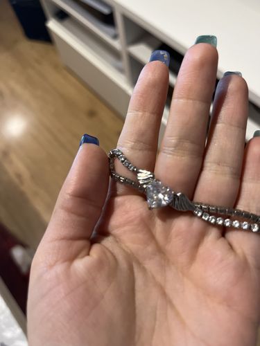 Customer photo review of Collana Heart Wings