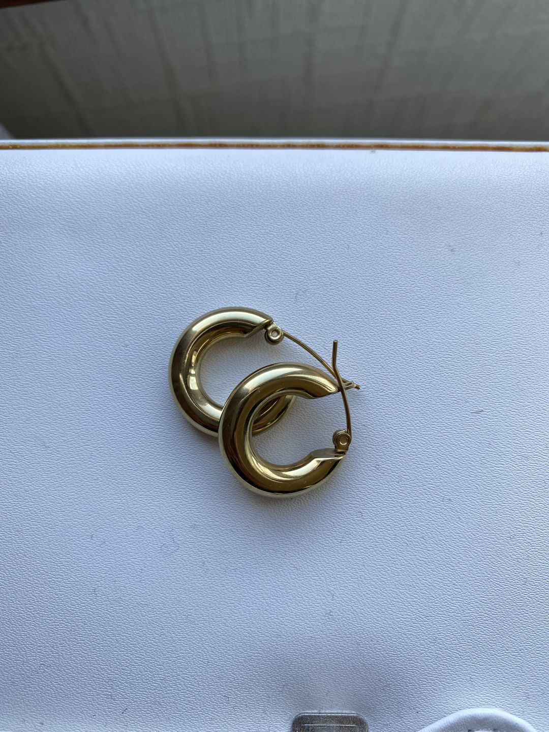 Customer photo review of Chubby Hoop Earrings