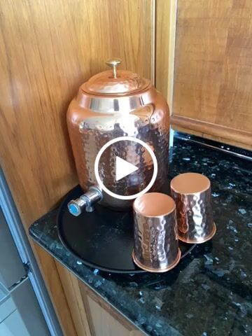 Customer video review of Hammered Copper Water Container / Dispenser