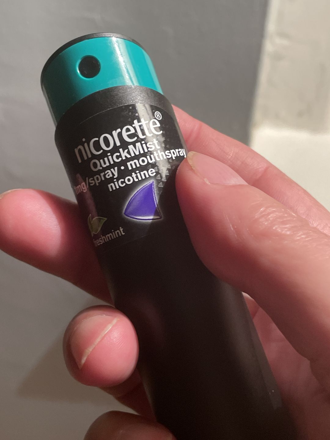 Customer photo review of Nicorette Quickmist Mouth Spray Duo Pack 1mg
