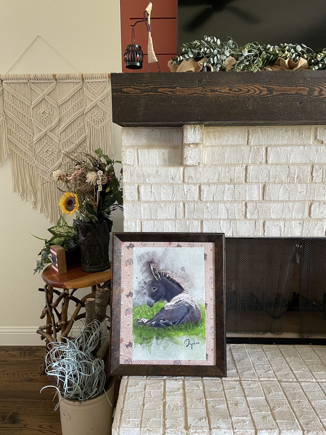 Customer photo review of Personalized baseball photo Painting
