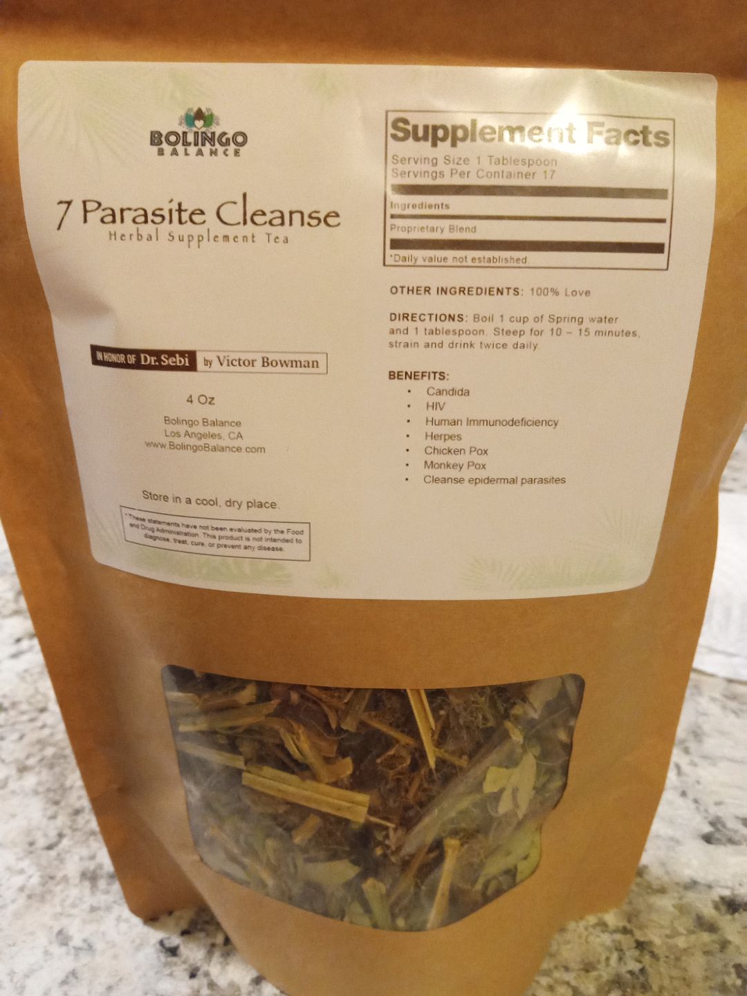 Customer photo review of 7 PARASITE CLEANSE